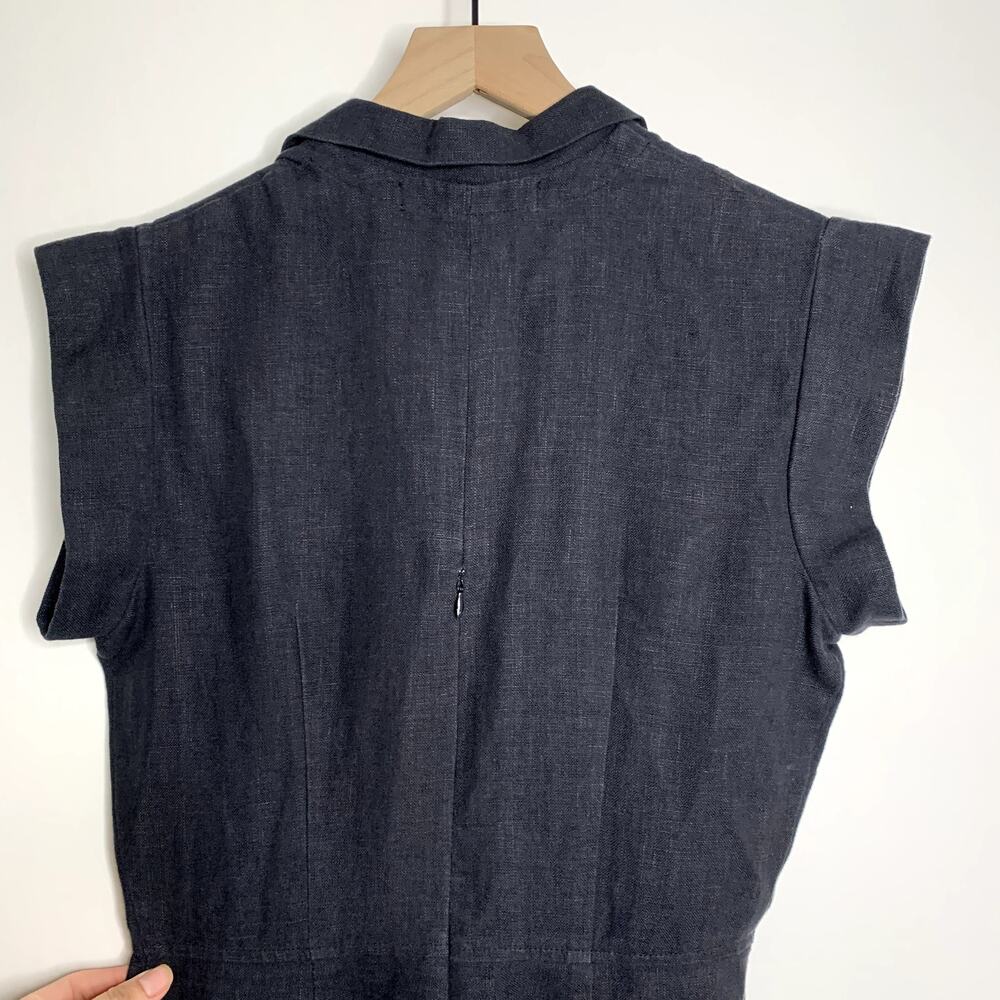 Christy Dawn Phoebe Jumper Noir Linen Black Jumpsuit Womens Small - Picture 13 of 16